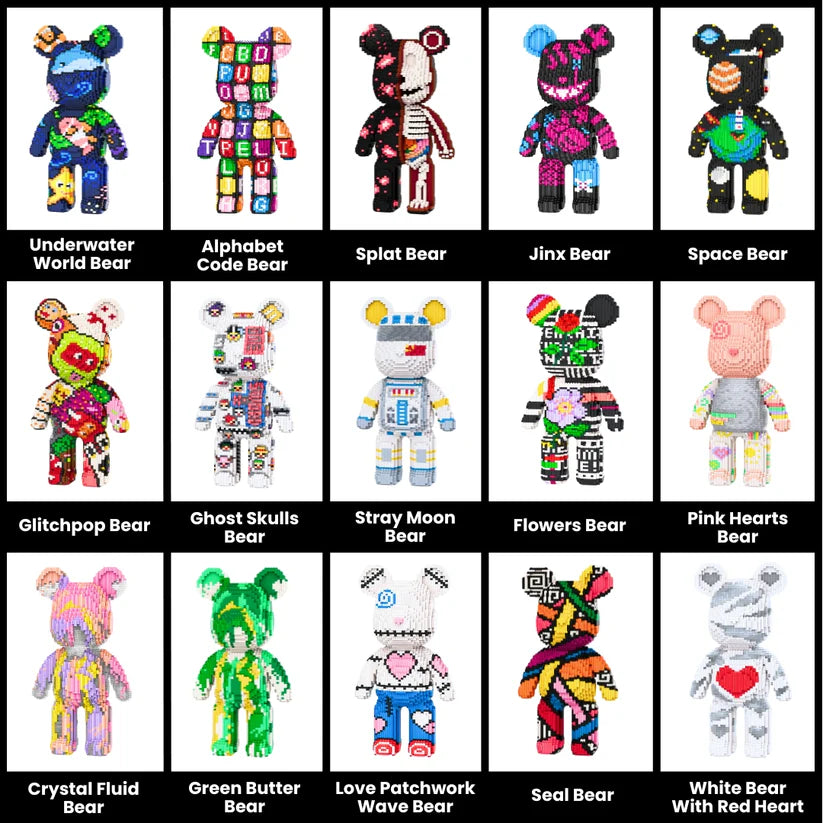 TeddyBlocks™ Ours en briques géant à construire