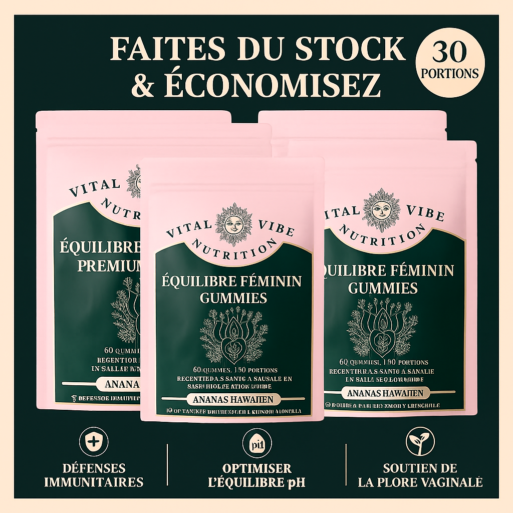 Gommes Équilibre Féminin Naturelles (60 gommes)