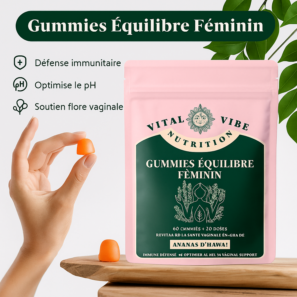 Gommes Équilibre Féminin Naturelles (60 gommes)