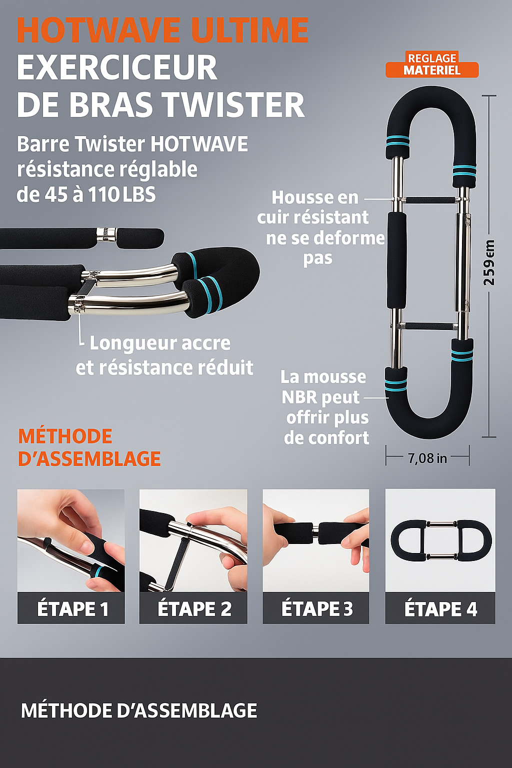 Appareil Musculation Pecs & Avant-Bras