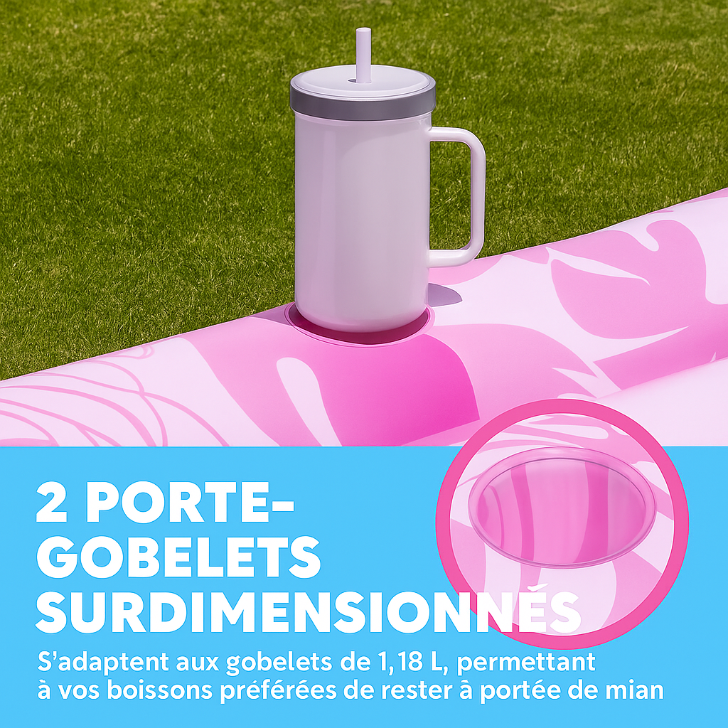Matelas Gonflable XL Bronzage Détente