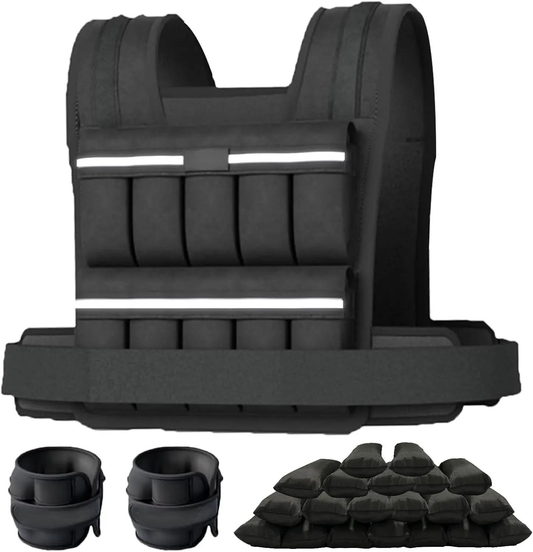 Gilet de sport lesté et réfléchissant