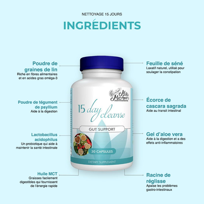 Cure Détox Intestins & Côlon 15 Jours