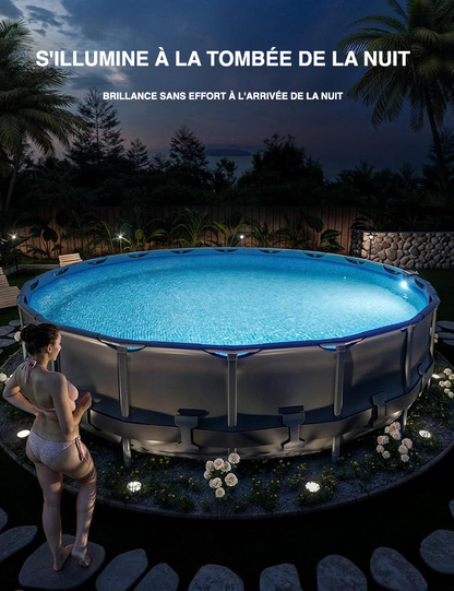 PoolHacker - Lampe Solaire LED pour Piscine