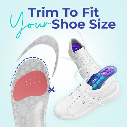 Shock Absorbing Insoles for All Day | Comfort Arch Support | All Shoes