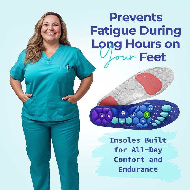 Shock Absorbing Insoles for All Day | Comfort Arch Support | All Shoes