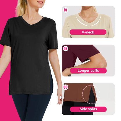 ConfiFlow™️ 3‑Pack V‑Neck Tees