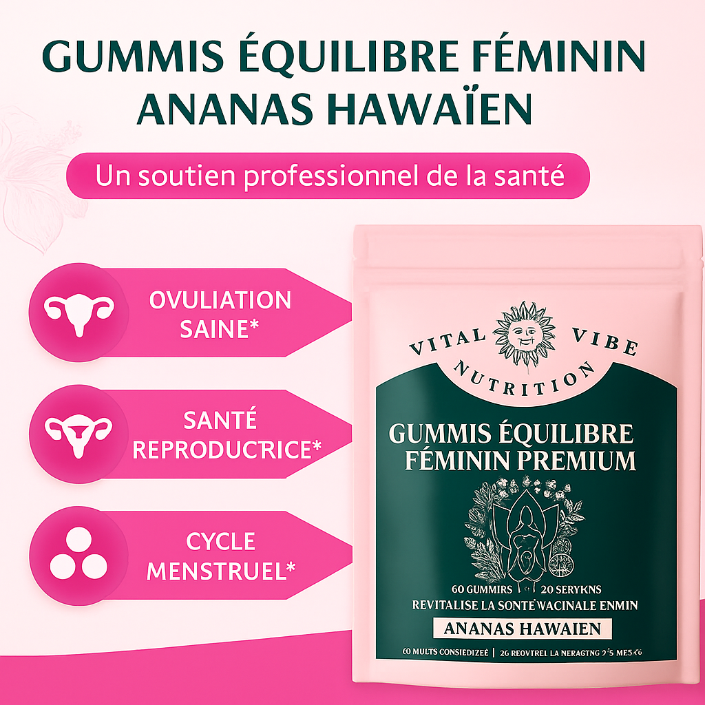 Gommes Équilibre Féminin Naturelles (60 gommes)