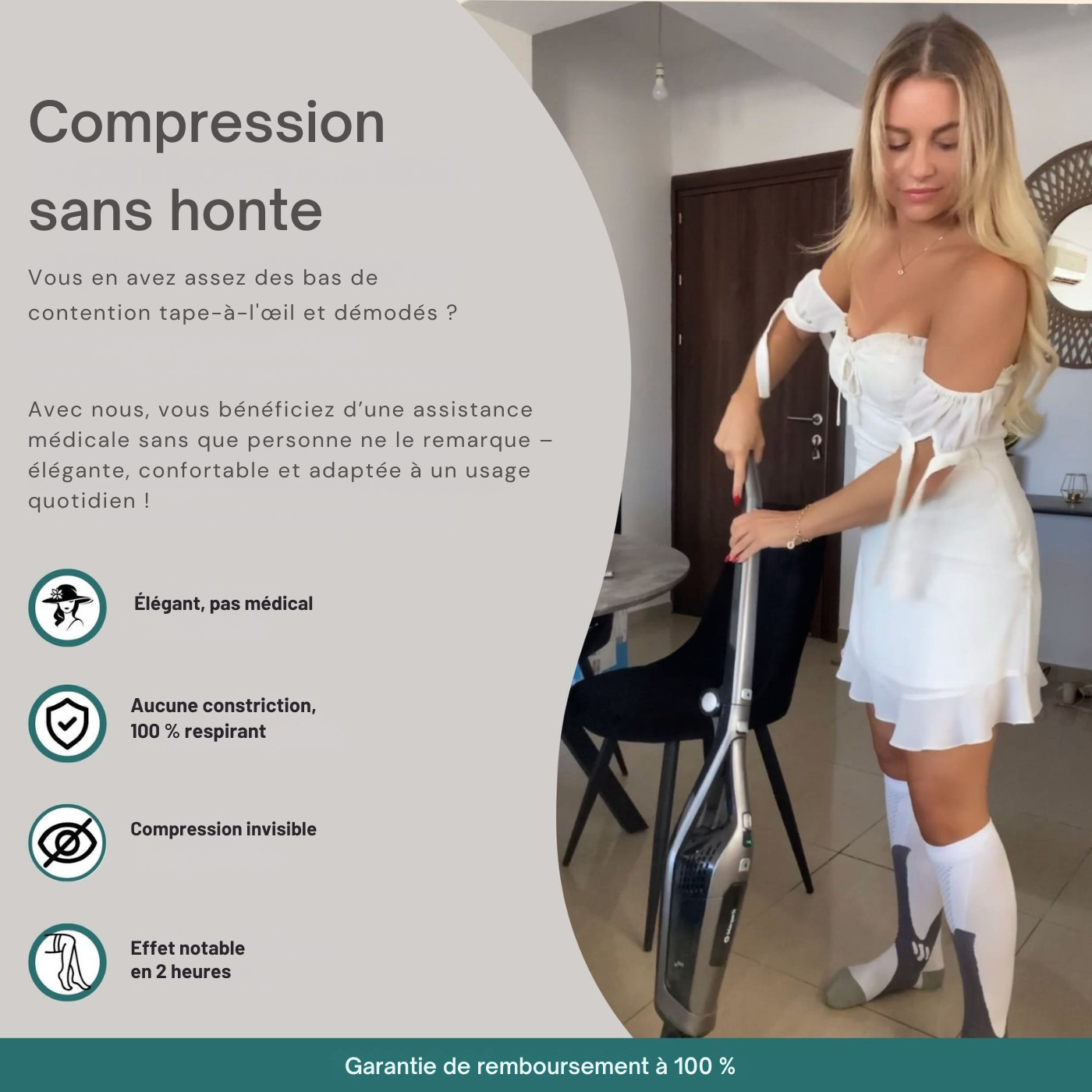 Chaussettes compression Poppy Premium