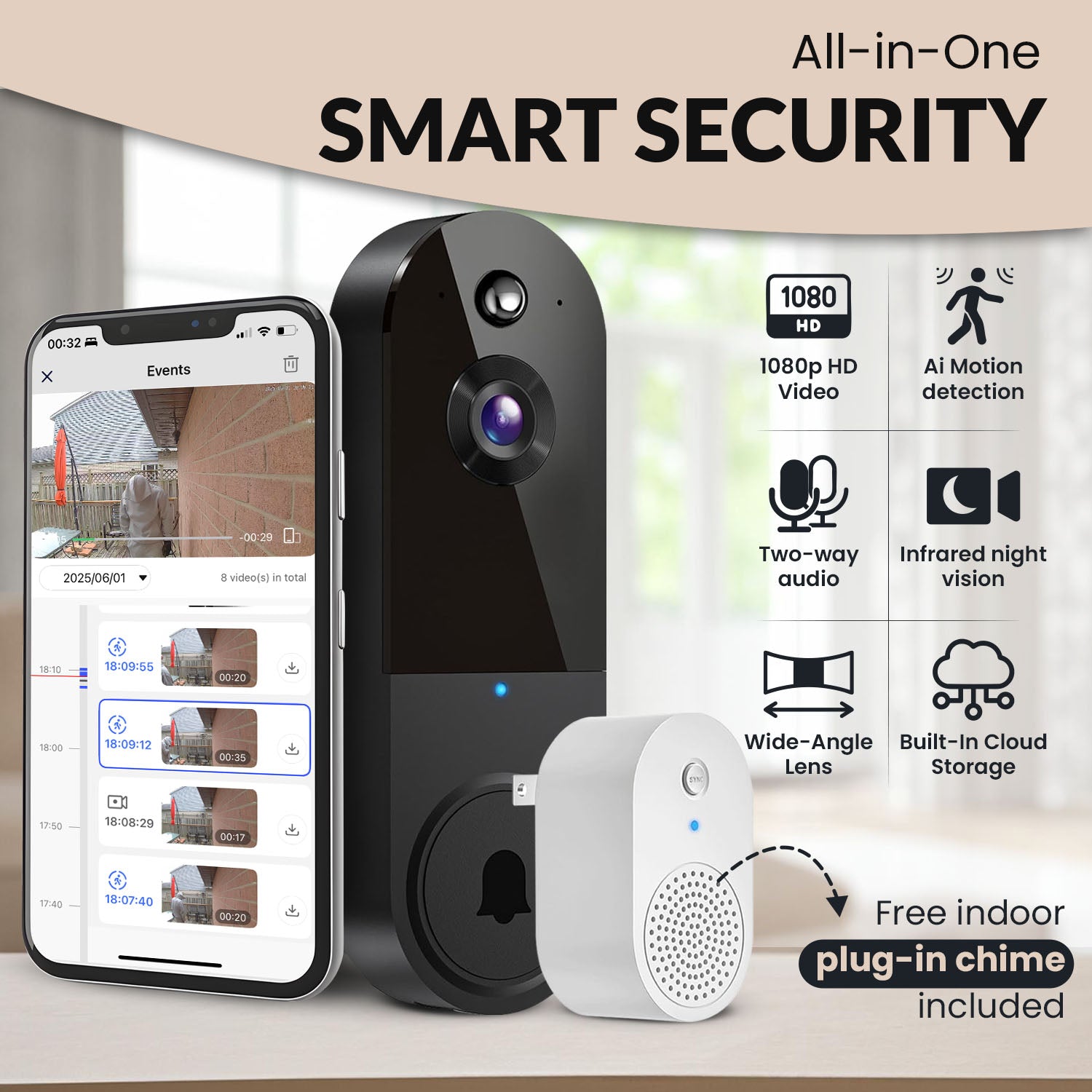 Terica Doorbell - The Smarter Way To Protect Your Home
