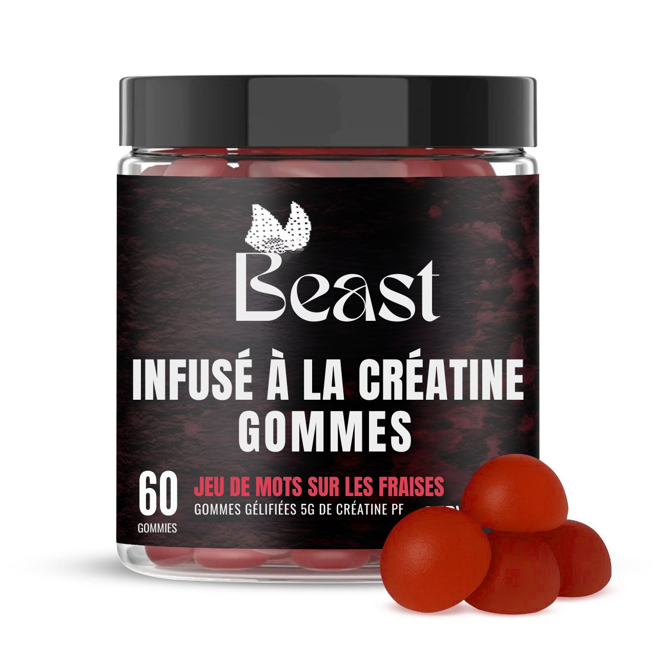 Gommes Créatine Beast – 5g par Portion